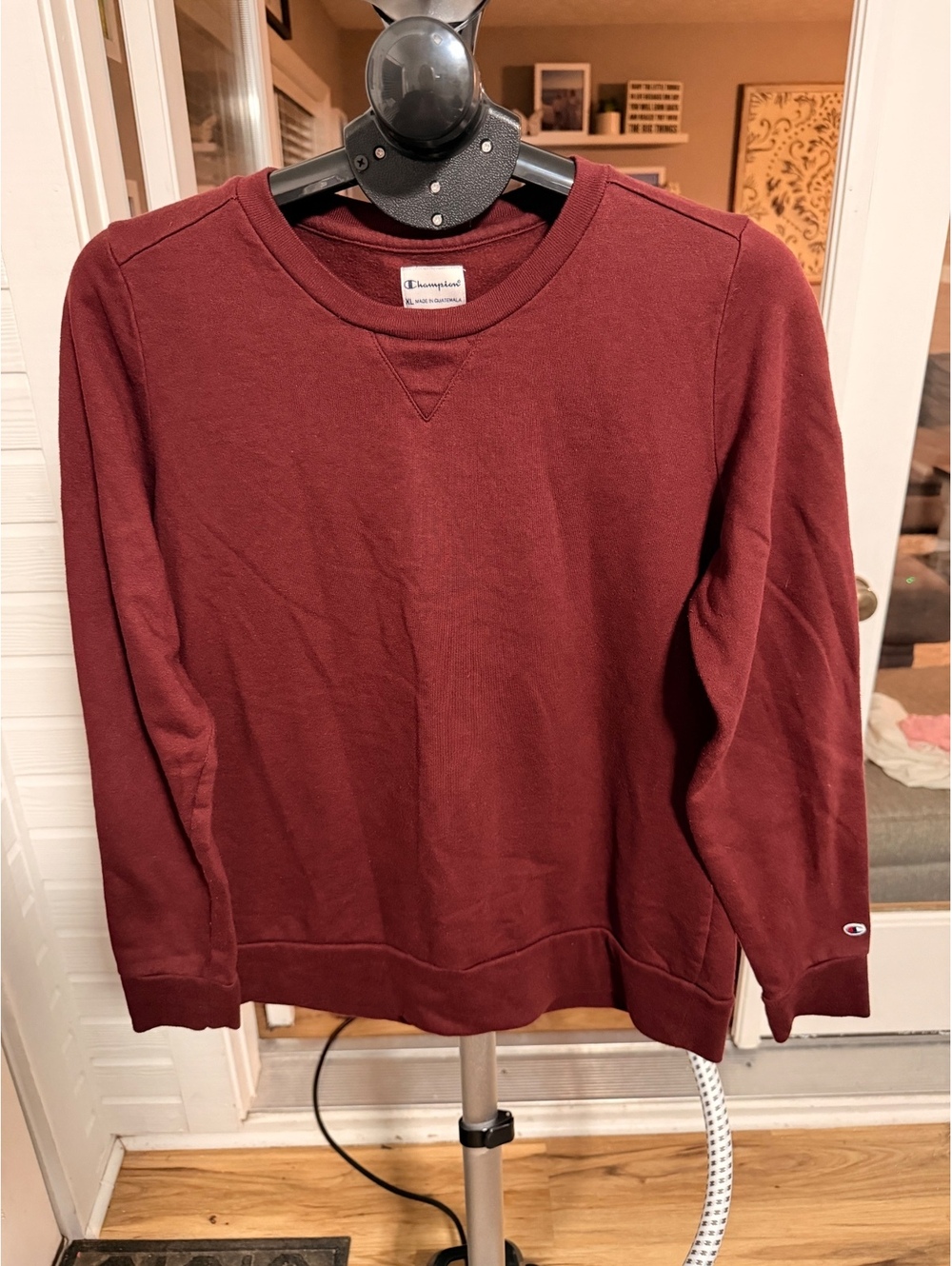 Champion maroon crewneck sweatshirt
